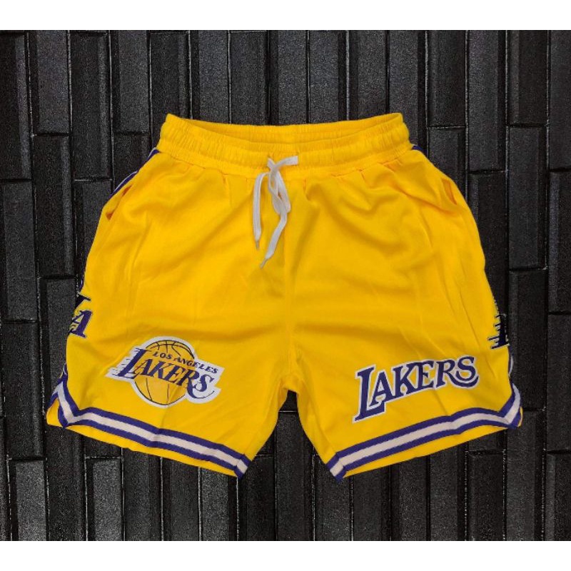 Lakers, NBA, Short, Side Logo Embroidered High Quality | Shopee Philippines