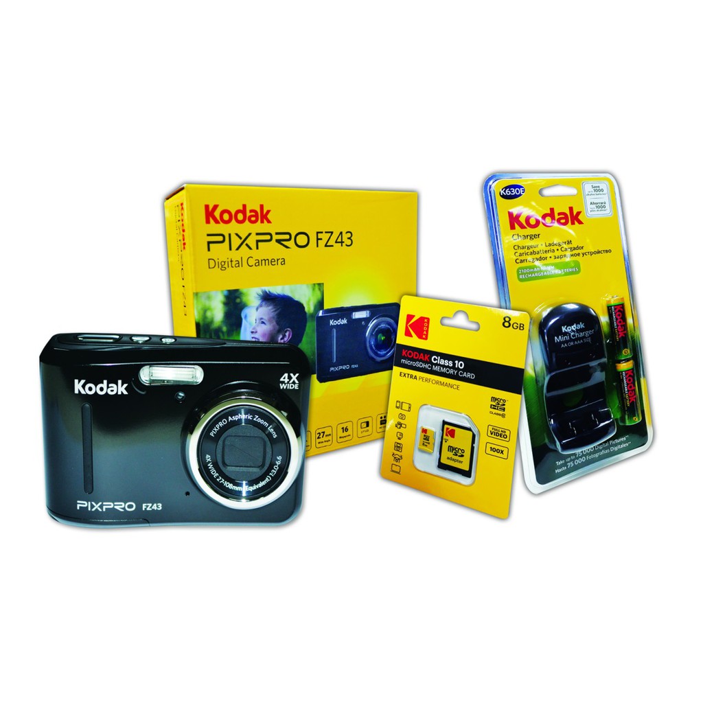 Kodak PIXPRO Friendly Zoom FZ43 16 MP FULL PACKAGE | Shopee