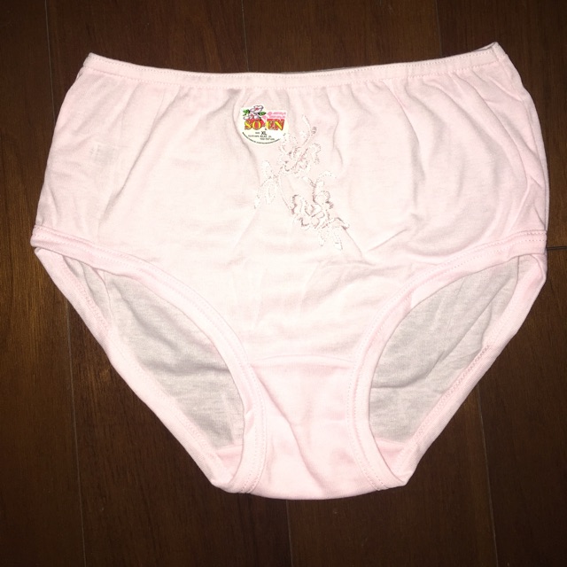 WU02 - SO-EN Box of 12 - Semi-Full Panty Underwear with Embroidery