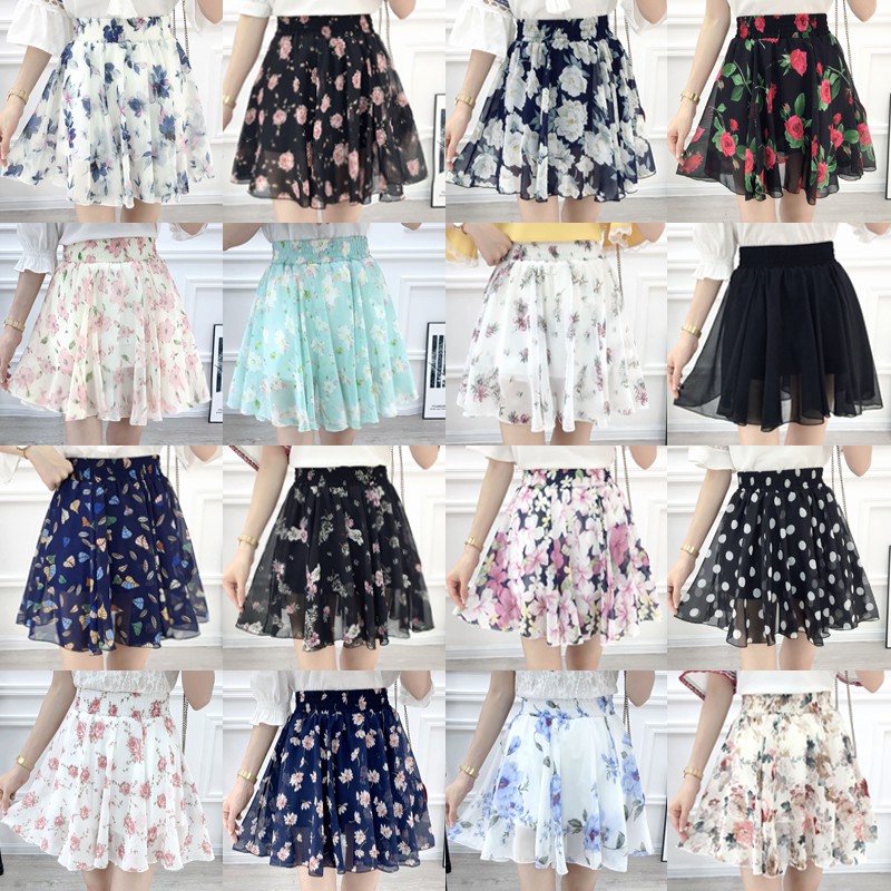 Floral skirt outlet shopee