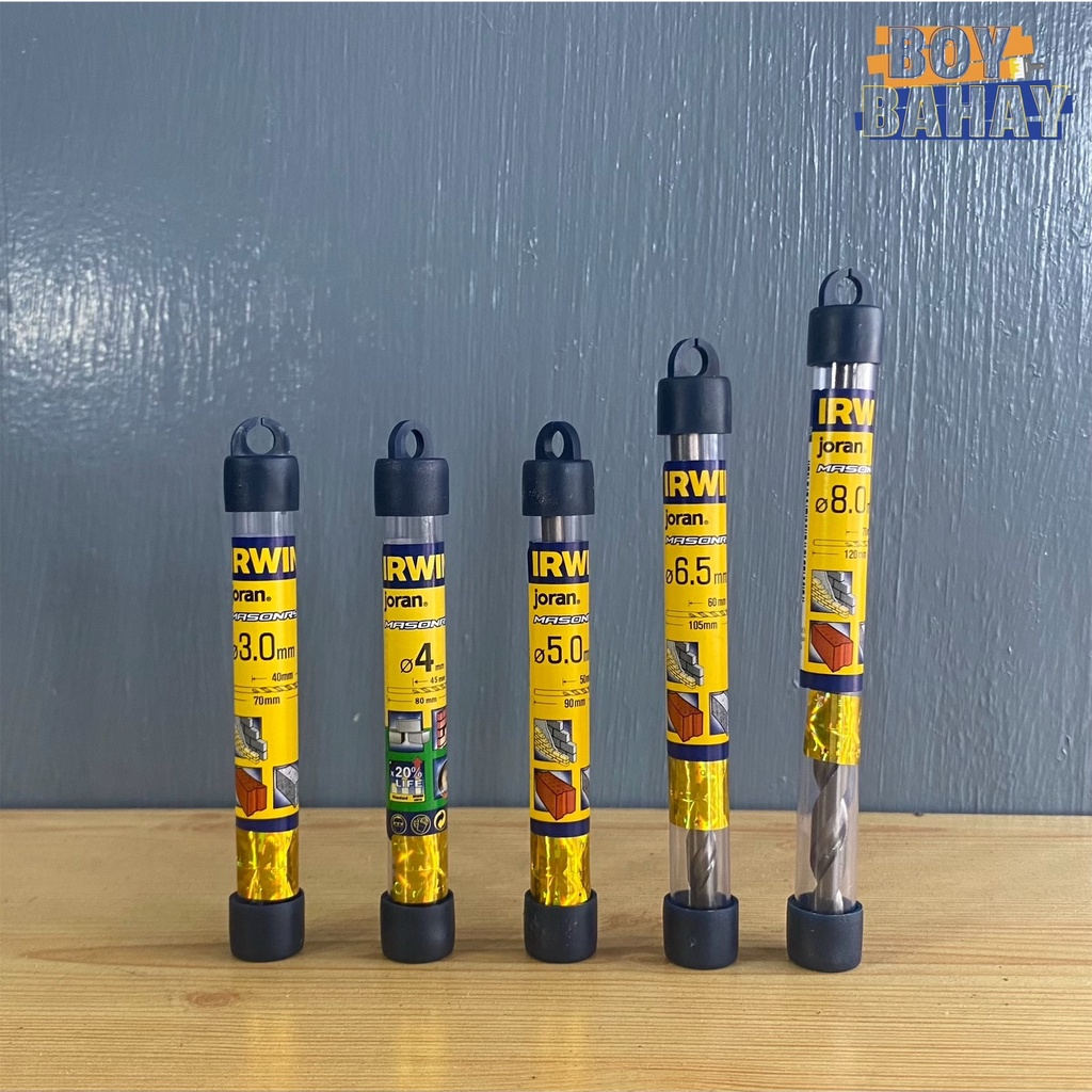 Irwin Joran Masonry Drill Bit For Concrete Sold Per Piece/Sizes 3mm