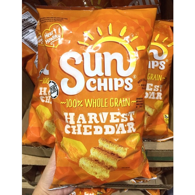 Sun Chips Whole Grain Harvest Cheddar Chips 184.2g (JULY 2024 EXPIRY