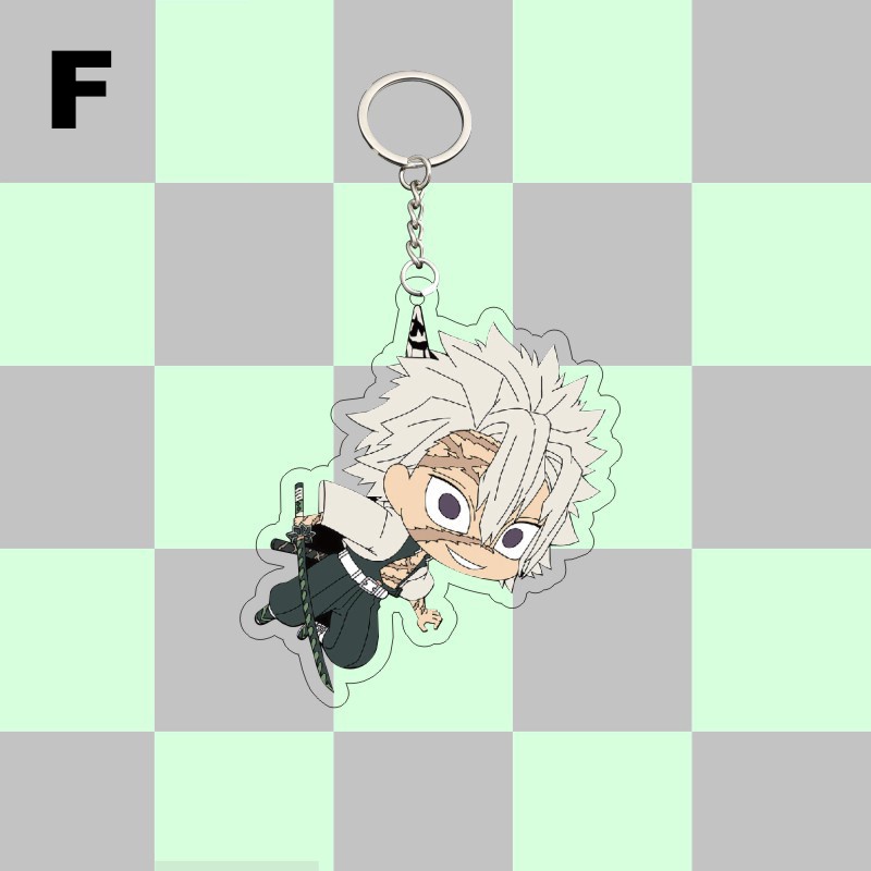 Tanjirou Nezuko Zenitsu Inosuke Suspended keychain Demon Slayer ...