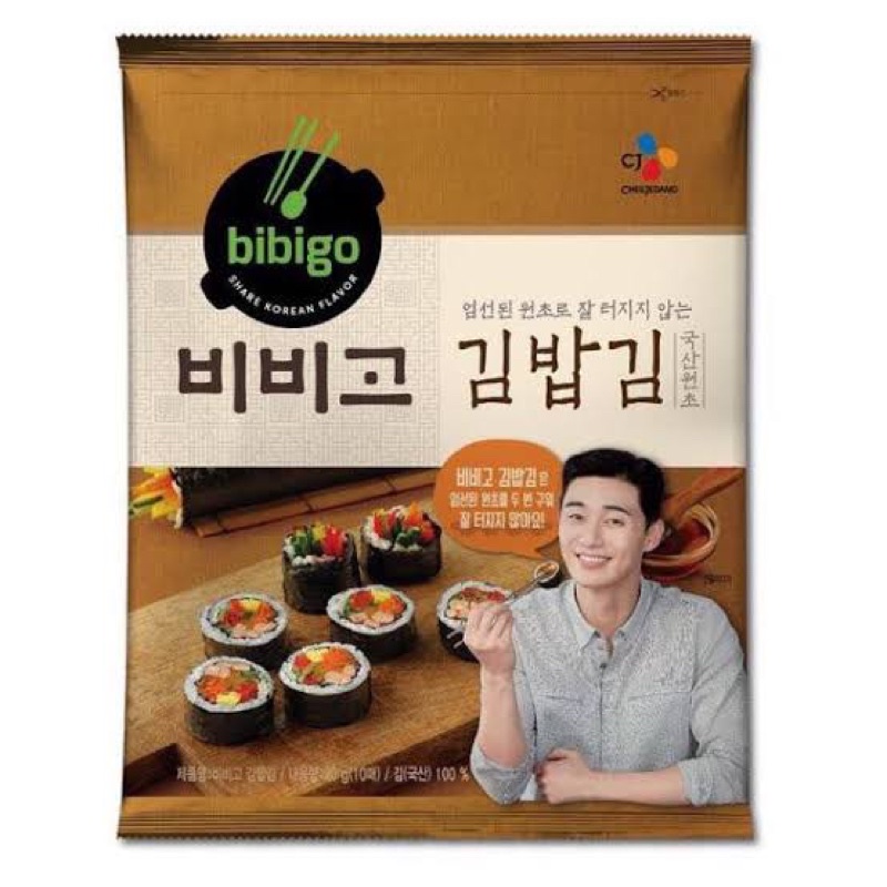 (POPMART)BIBIGO KOREAN SEAWEED NORI WRAPPER PARK SEO JOON 10g/22g (5/10 ...