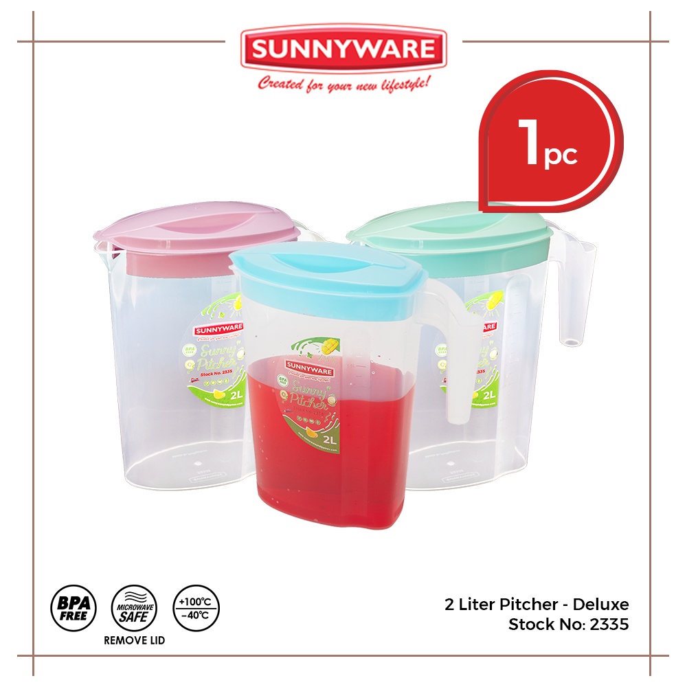 1pc 2L Pitcher – Deluxe [Sunnyware 2335] | BPA Free | Plasticware ...