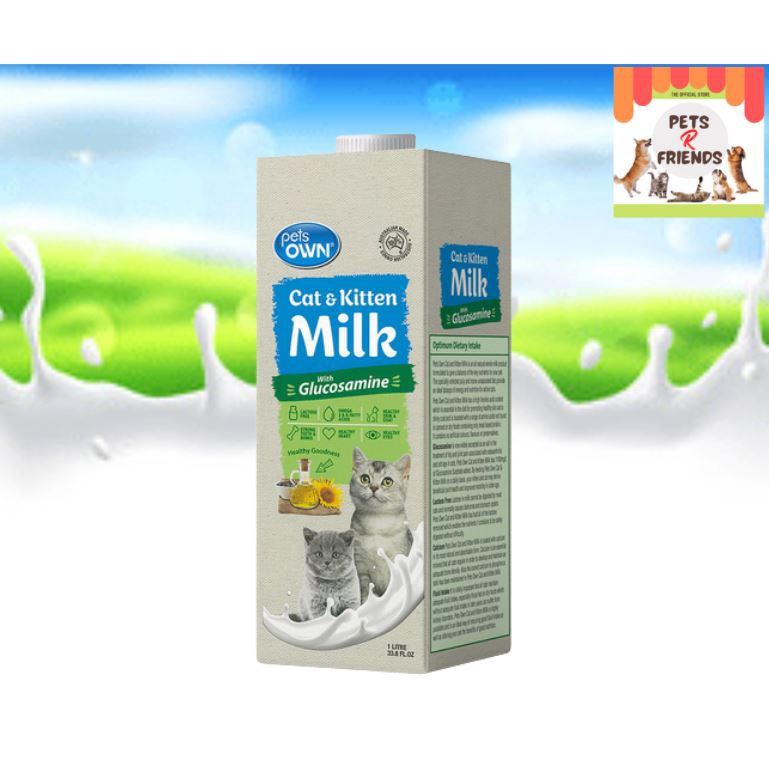 Pets Own Cat and Kitten Milk with Glucosamine Lactose Free Omega 3 & 6
