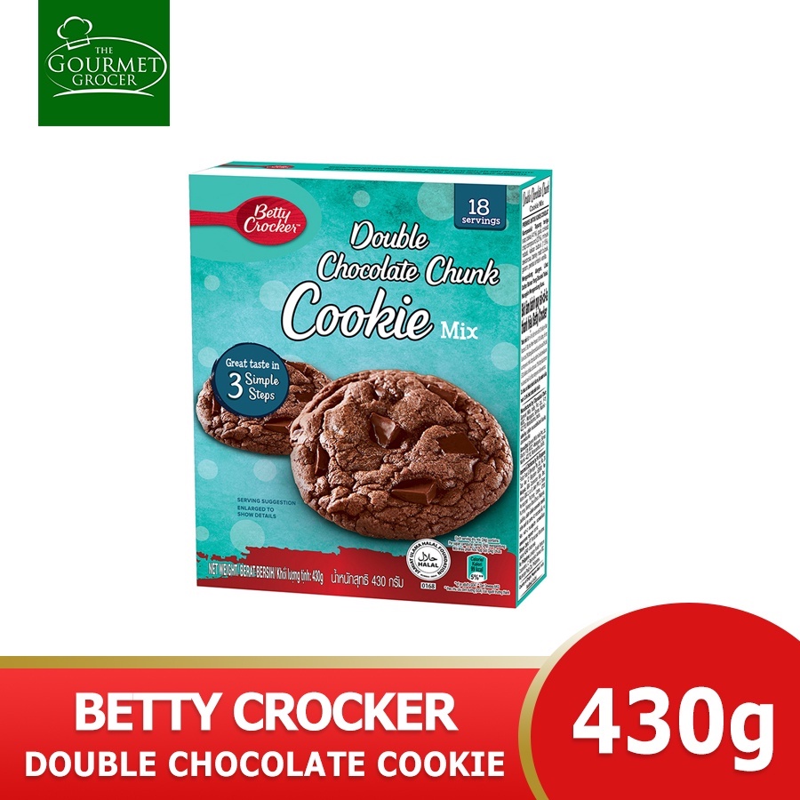 Betty Crocker Double Chocolate Chunk Cookie Mix 430g Shopee Philippines