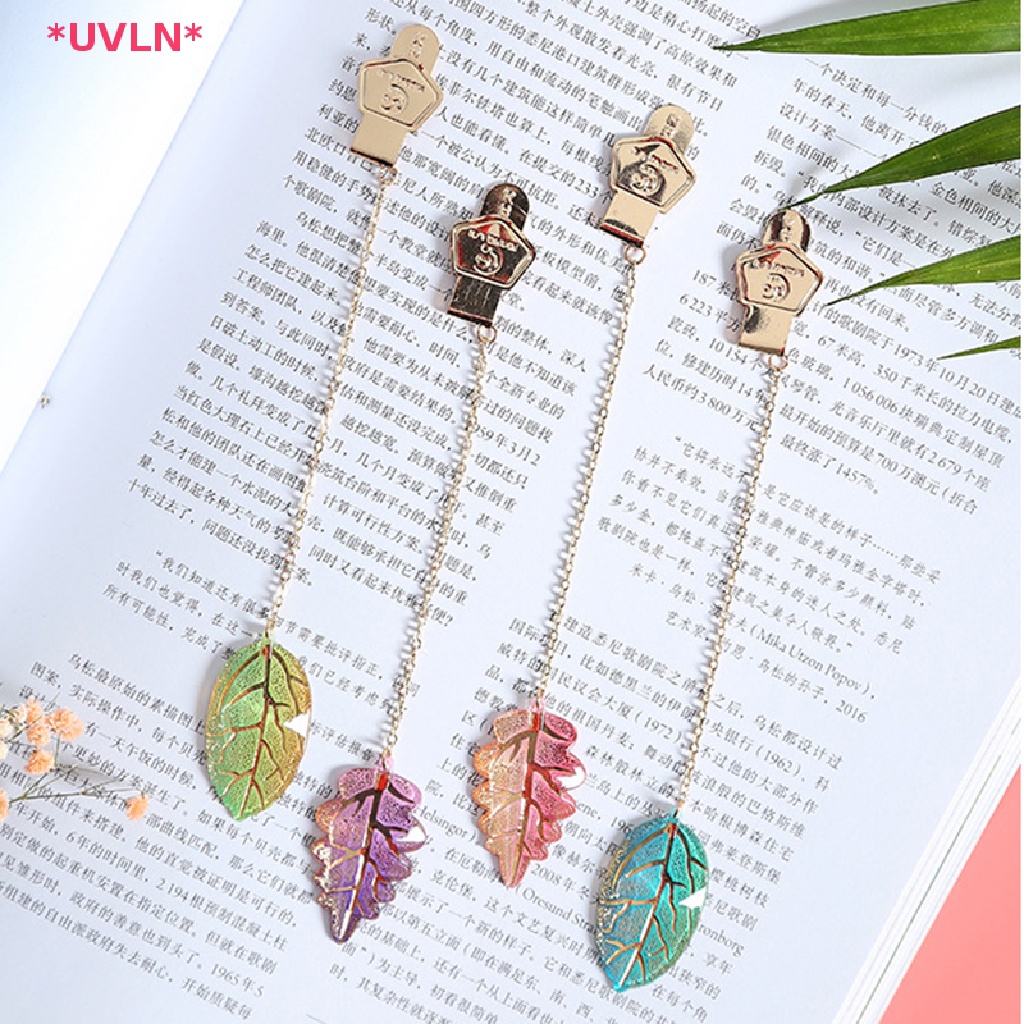 UVLN> Creative Binder Bookmarks Cute Flower Leaves Snowflake Design