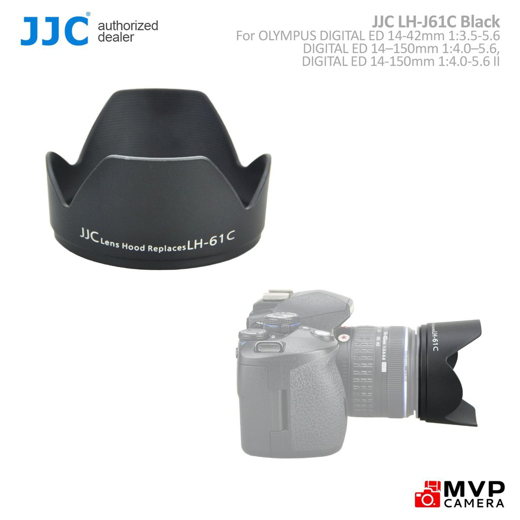 JJC LH-J61C BLACK Lens Hood for OLYMPUS ZUIKO DIGITAL ED 14-42mm 1 