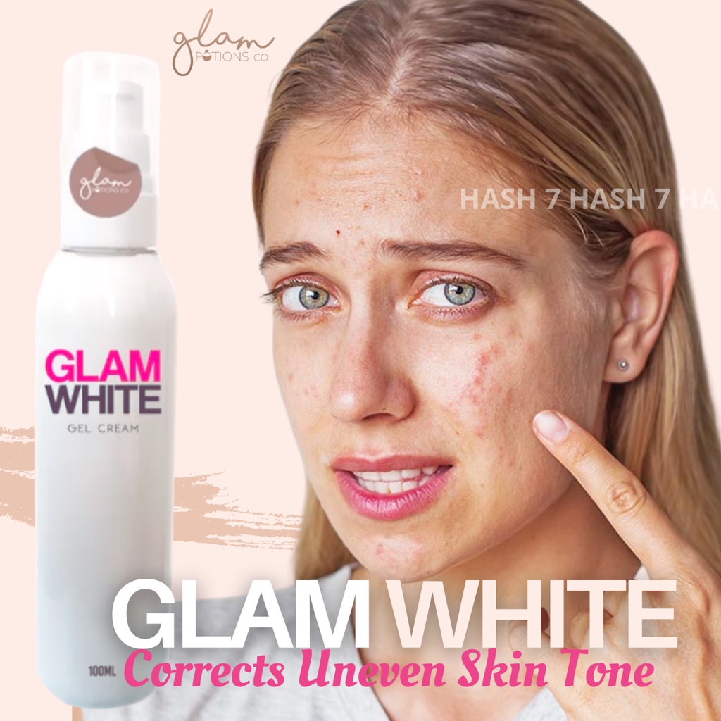 [ HASH 7 ] Glam White Body Gel Cream Treats Uneven Skin Tone