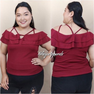 DEMI RIBBON TOP FOR PLUS SIZE