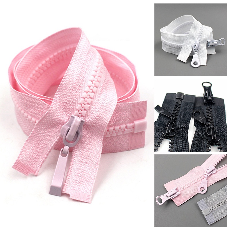 5# 70/90cm Resin Zipper Open-End Auto Lock ECO Plastic Zippers for ...