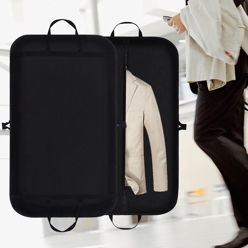 100*60cm Suit Storage Bag Waterproof Suit Dustproof Cover Bag Black