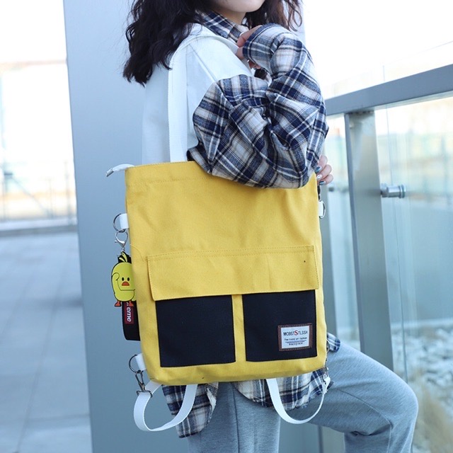Korean Canvas Bag (Design No.24) Backpack Shoulder Crossbody Tote bag