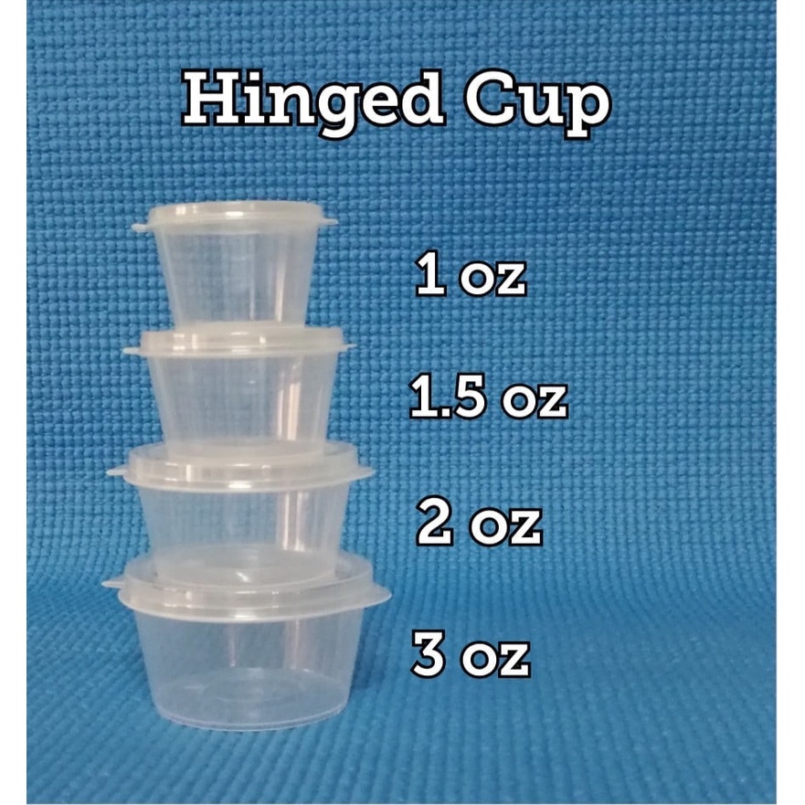 2OZ HINGED SAUCE CUP 1000