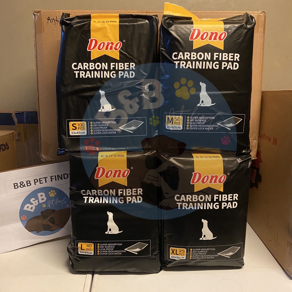 Dono Charcoal Training Pads (per bag) S, M, L, XL Shopee Philippines