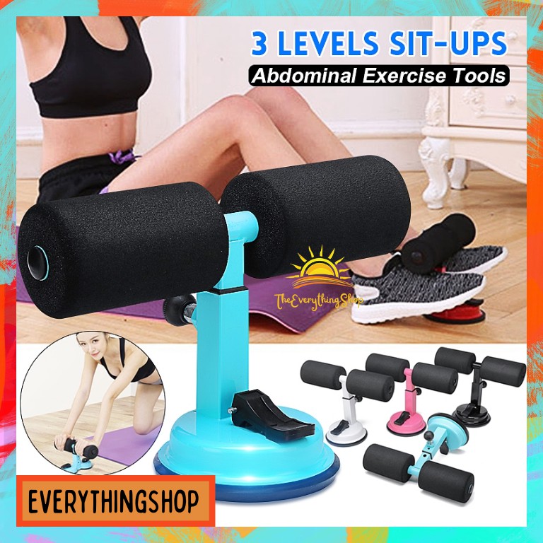 Home Gym Suction Fitness Abdominal Equipment Sit Up Bar Stand Tool 