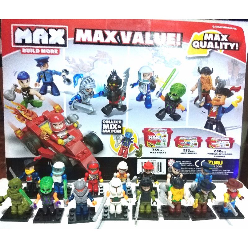 Zuru MAX BUILD MORE Minifigures sold separately Building Blocks