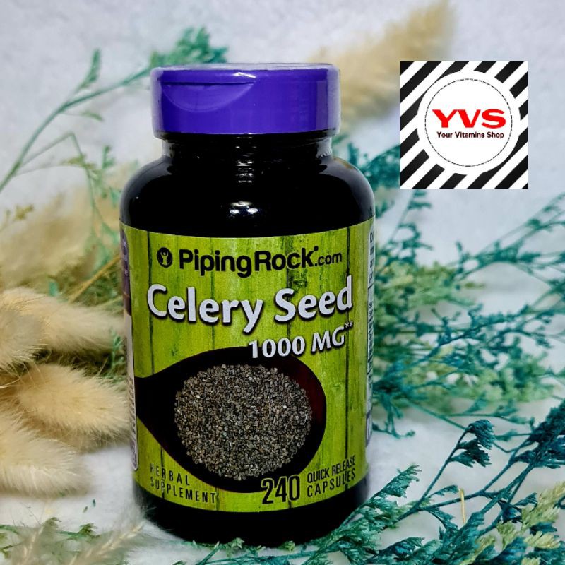 Piping Rock Celery Seed 1000mg 240 Caps 6 2023exp Shopee Philippines