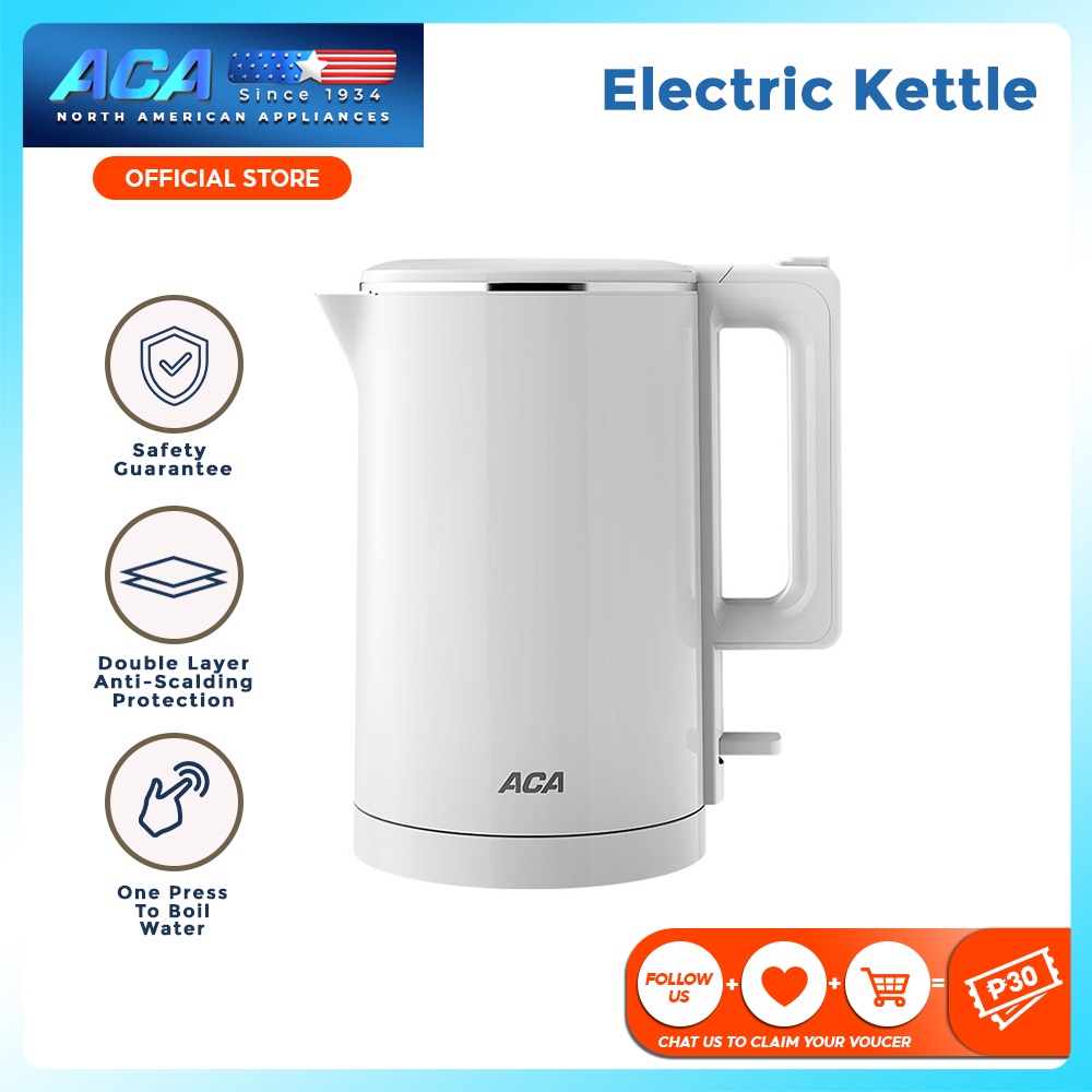 ACA 1.7L Stainless Steel Electric Kettle heater water heater kettle