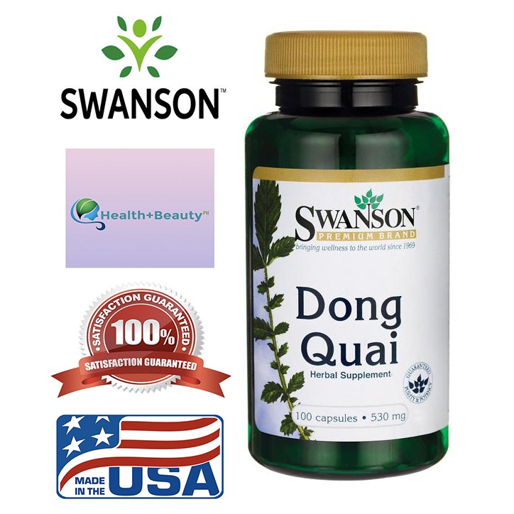 Swanson Premium Dong Quai Herbal Supplement 530mg 100 Caps Shopee