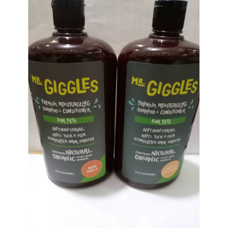 Mr Giggles Premium Cat and Dog Shampoo & Conditioner 1000ml Shopee