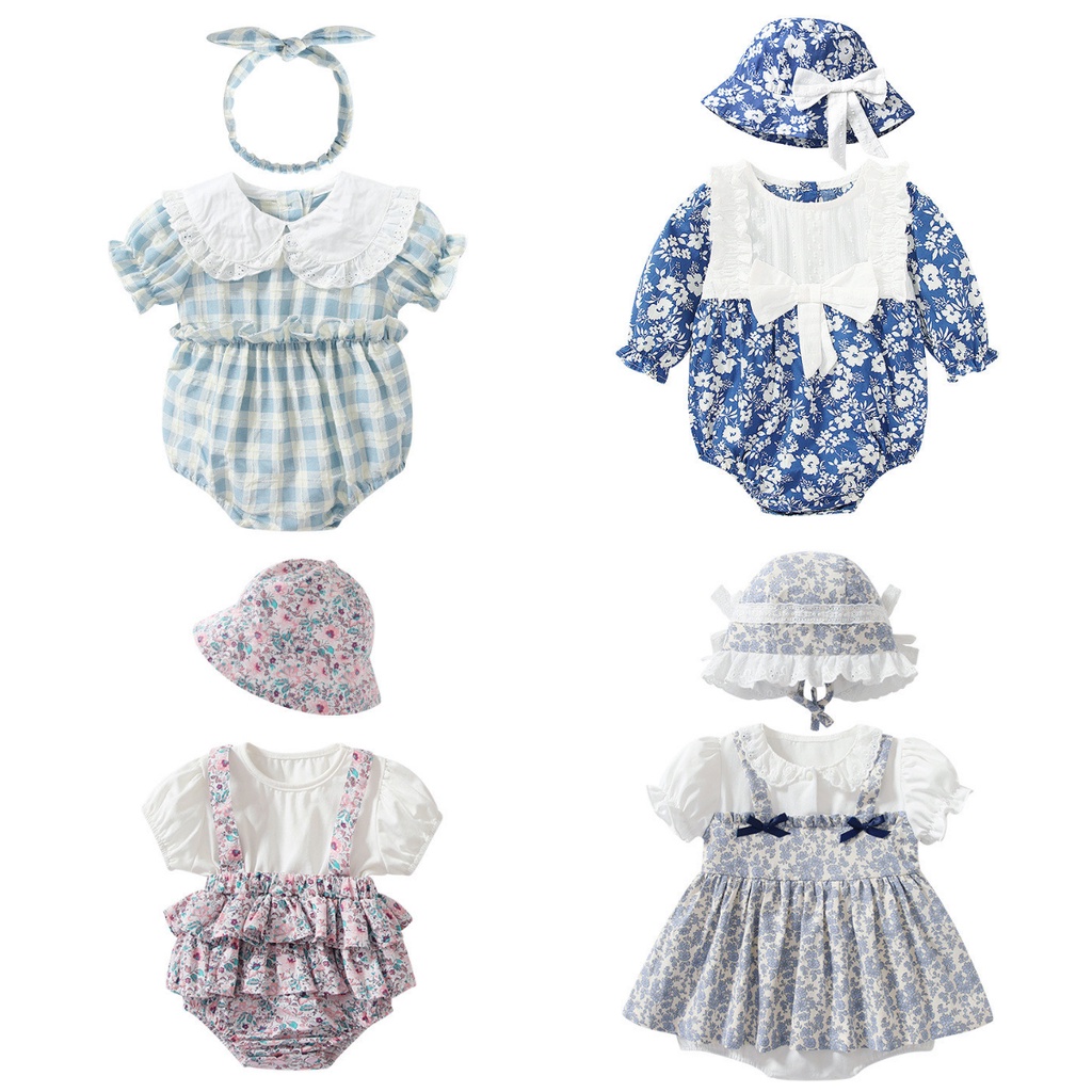 Cotton Baby Girl Clothes Princess Dress Newborn Lolita Romper Infant