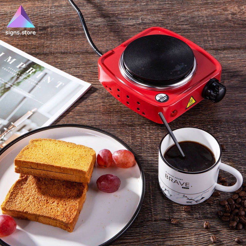 Farsler YQ-105 500W Mini Electric Stove Cooking Hot Plate, Coffee