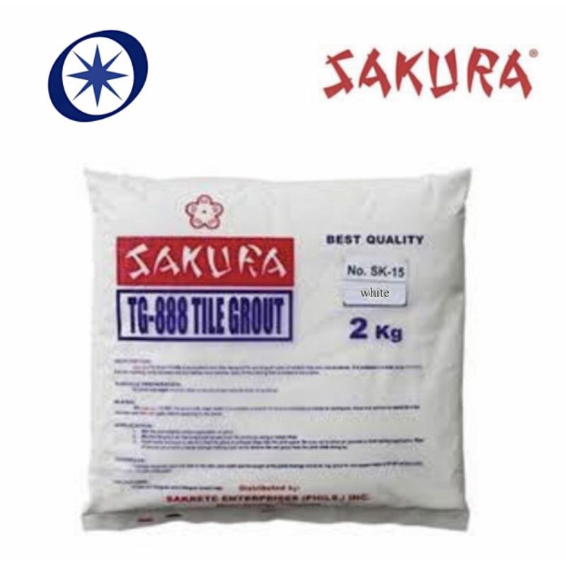 Sakura Tile Grout 2kg. Many colors available Shopee Philippines