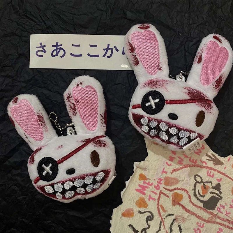 Hand-made Harajuku blood rabbit pendant brooch for decoration. | Shopee ...