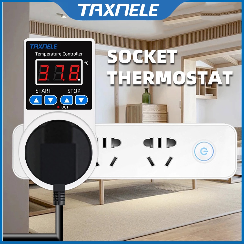 Socket Thermostat Digital Temperature Controller Socket Outlet 110V ...