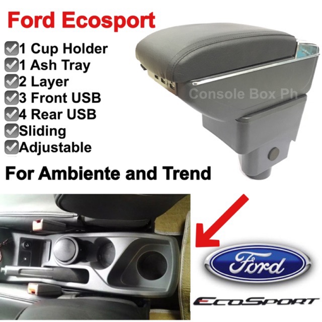 Ford Ecosport Armrest Box (Ambiente and Trend) Shopee Philippines