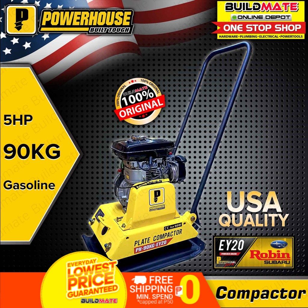 Buildmate x POWERHOUSE 90KG Plate Compactor with Original ROBIN EY20 ...