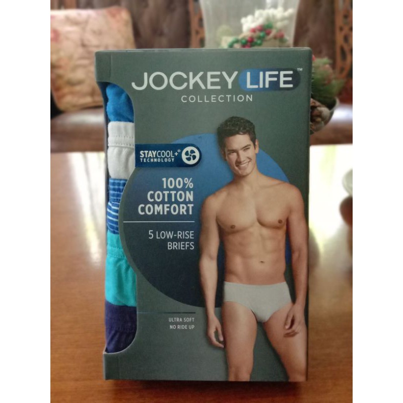 Jockey Life Collection 5 LOW RISE BRIEFS,100% COTTON COMFORT