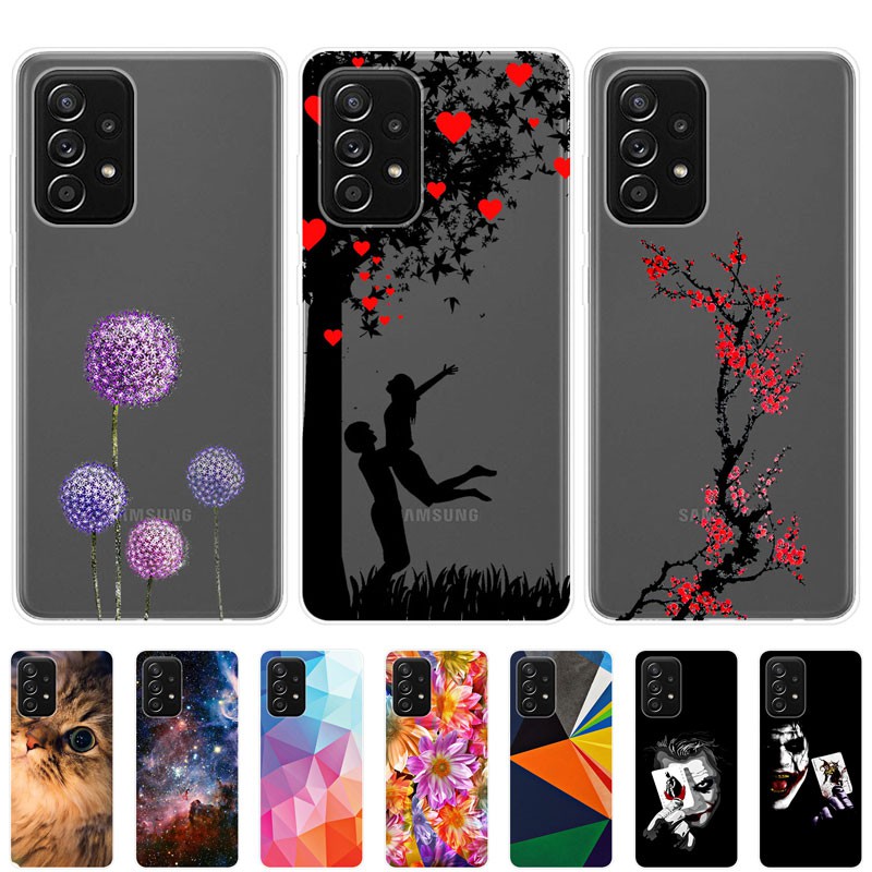 Samsung Galaxy A72 Case Silicone Soft TPU Back Cover Phone Casing Samsung A72 GalaxyA72 Case