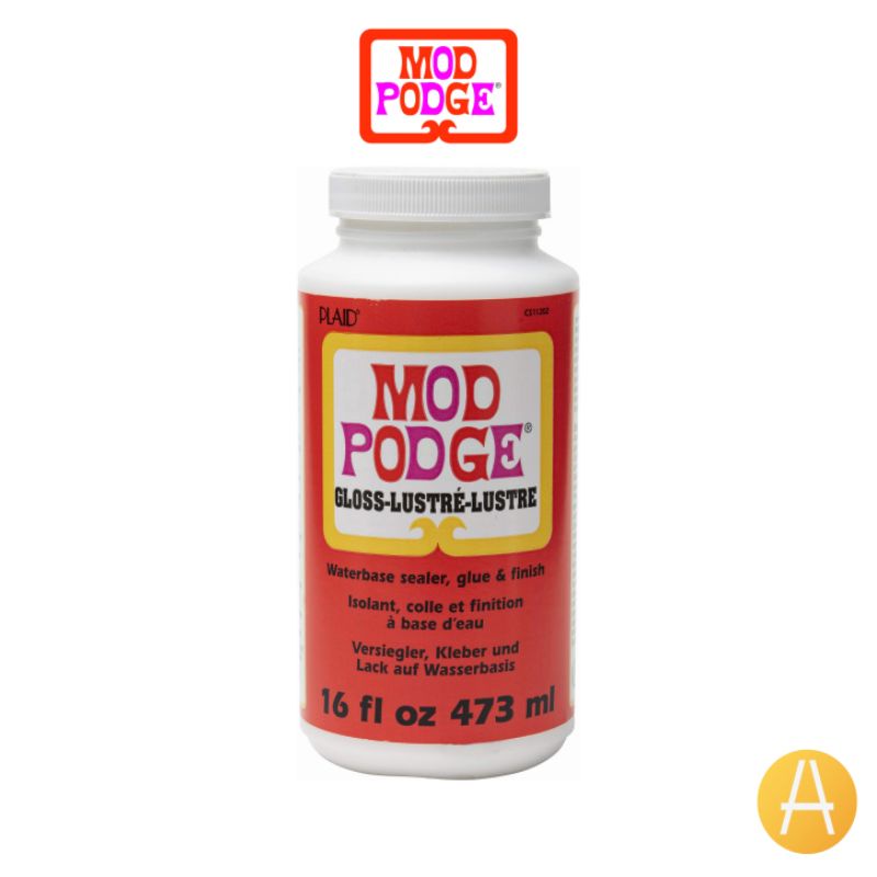 Mod Podge Gloss Waterbased Sealer, Glue & Finish 16 Oz 473ml Shopee