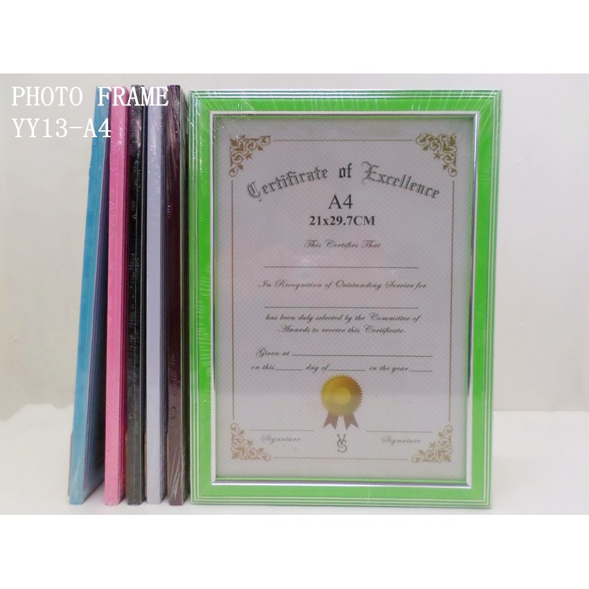 [VS] CERTIFICATE FRAME PHOTO PLASTIC FRAME A4 (YY13-A4/YY04-A4 ...