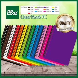 Bnesos Stationary School Supplies Clear Book Long 20 Sheets Refillable ...