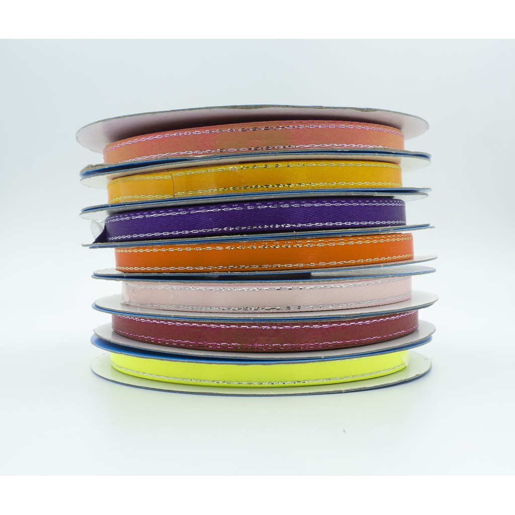 1/4 inch DE Satin Ribbon with Met Silver Lining (50 yards) Part 1 ...