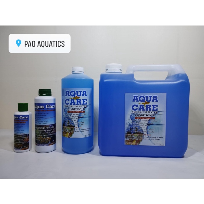 aquacare 120ml and 250ml and 1liter new improved! aquarium water