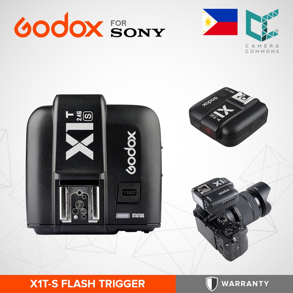 Godox Xpro-S 2.4G X System TTL Déclencheur de Flash sans Fil + 2 Récepteurs Godox X1R-S pour Sony Caméra