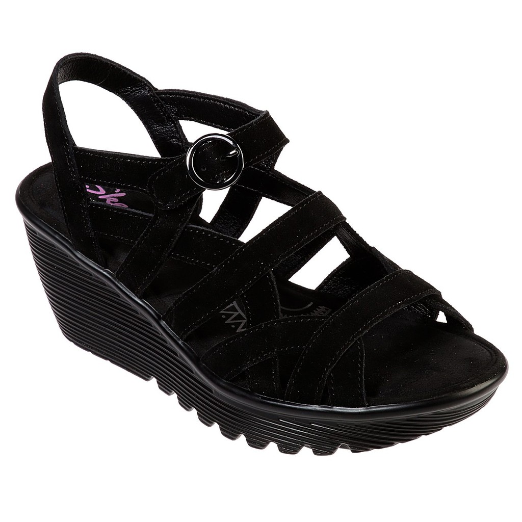 Skechers women's parallel infrastructure wedge sandal online