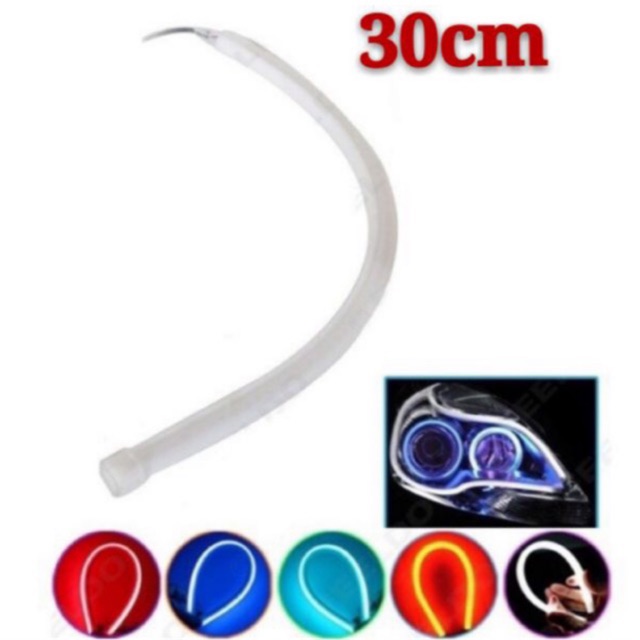 COD 30CM DRL Flexible LED Light Eyeline Waterproof 12V | Shopee Philippines