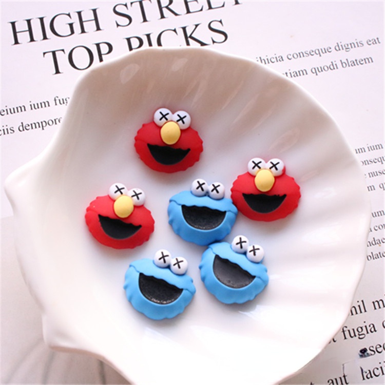 Cute Jibbitz Elmo Monster Jibbits for Croc Pins Sesame Street Shoe