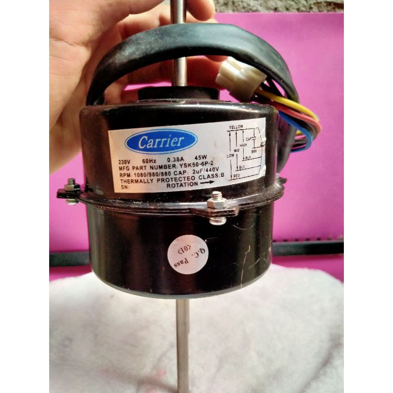 Fan motor Aircon 1hp for window type aircon carrier and Condura brand