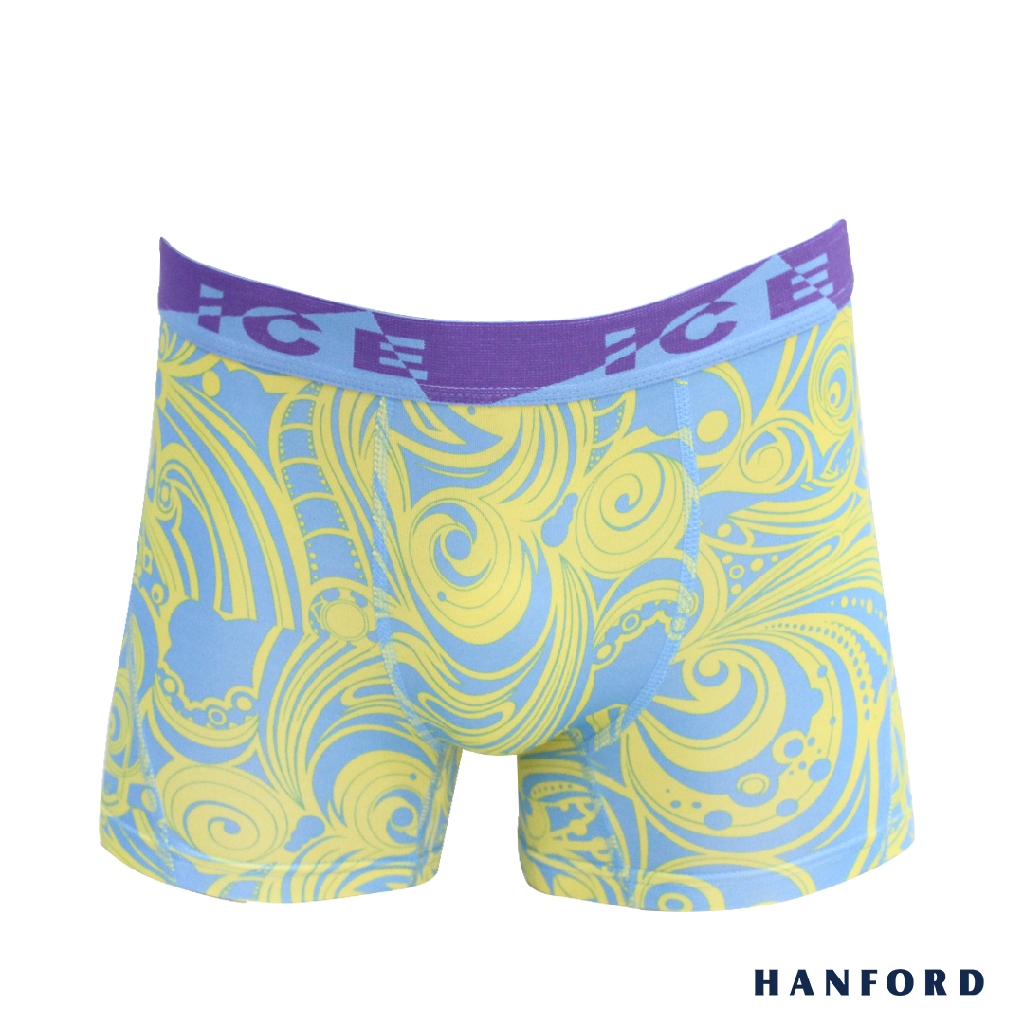 Hanford iCE Mens Polyester w/ Spandex Boxer Briefs - Swirl (1PC/Single ...