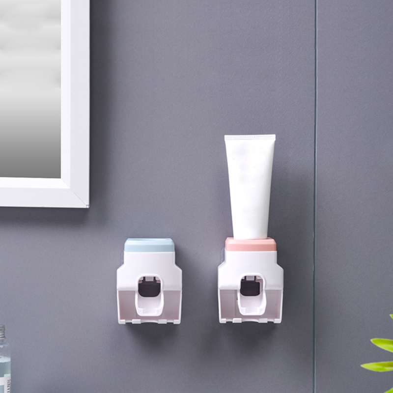 Creative Lazy Automatic Toothpaste Squeezer Wall Mount Toothbrush ...