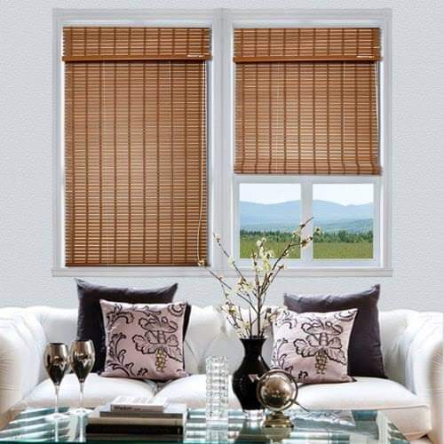 Native Blinds Trading Bamboo Roll Up Window Blinds for Home Living ...