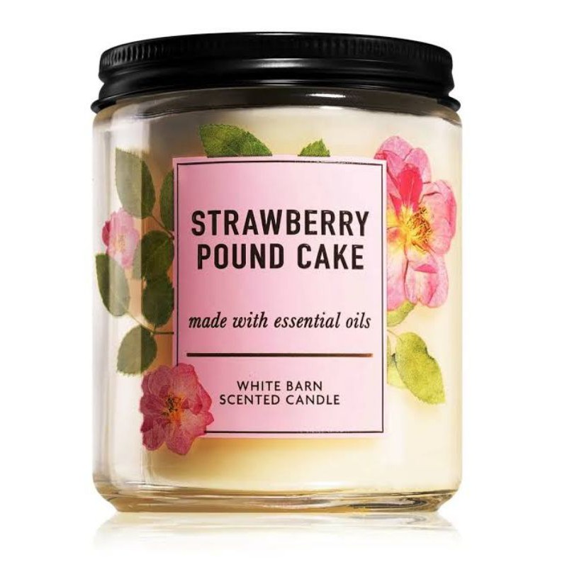 4 BBW purchases Strawberry poundcake 3Wick Candle