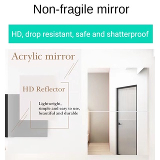 Wall Self-adhesive Wall Mirror Mirror Acrylic Sticker Household Soft ...